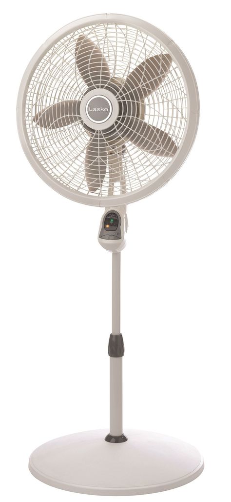 18" Oscillating Pedestal Fan with Remote Control Pedestal Fans, Standing Fans, Stand Fan, Pedestal Fan, Portable Fans, Adjustable Base, White Floors, Electric Fan, Grill Design