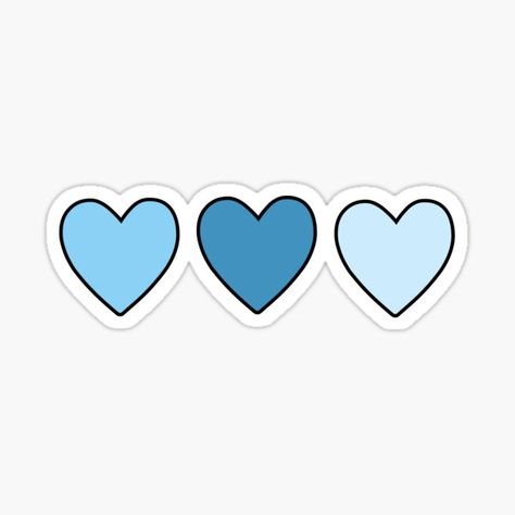 Cute Redbubble Stickers, Blue Stickers Printable, Cute Blue Stickers, Blue Stickers Aesthetic, Parents Sticker, Blue Heart Sticker, Earth Layers Project, Blue Stickers, Emoji Stickers Iphone