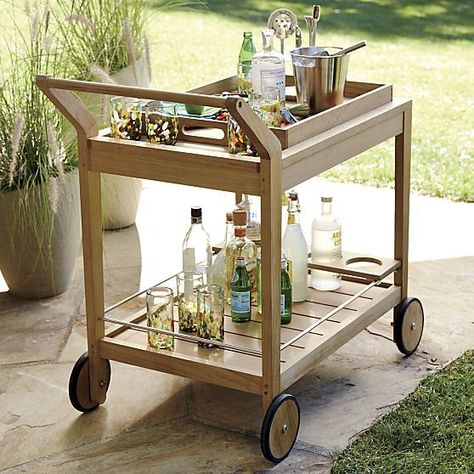 Tangkula Outdoor Acacia Wood Serving Cart, Patio Bar Cart Rolling Trolley Cart with 2 Trays, Portable Kitchen Serving Cart w/Wheels, Ideal for Business, Dining Room, Garden, Patio (Teak) Food Serving Trolley, Bar Cart Outdoor, Home Bar Storage, Cute Bar Cart, Food Trolley, Wood Bar Cart, Diy Bar Cart, Kitchen Bar Design, Bar Trolley