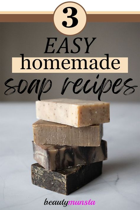 Savon Diy, Easy Soap Recipes, Soap Melt And Pour, Handmade Soap Recipes, Soap Making Recipes, Diy Soaps, Bath Recipes, Melt And Pour Soap, Soap Recipe