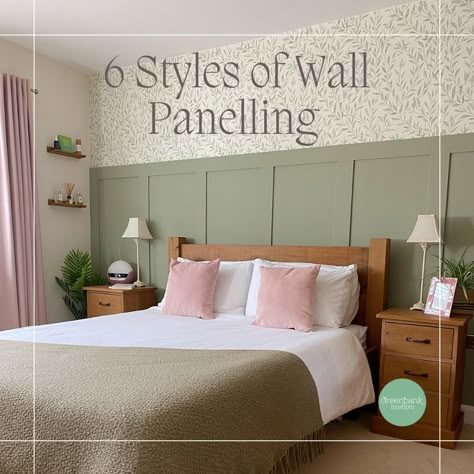 Wall panelling in a bedroom Panel Bedroom Wall, Bedroom Paneling, Bedroom Panelling, Mdf Wall Panels, Tongue And Groove Panelling, Panel Bedroom, Wall Paneling Diy, Wall Panels Bedroom, Wall Panelling