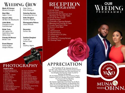 Consistency will always be the rule of the game 🎯 If you aren't consistent in your doings you won't see the desire results that you want. Fictional Weeding programme design by Xtasy Desgns 😧 #explorerpage #weeding #weedingprogram #xtasydesgns #coreldraw #digitalart #graphicdesigndaily Engagement Party Program, Wedding Programme Ideas, Wedding Poster Design Ideas, Wedding Programme Design, Program For Wedding, Wedding Program Ideas, Programme Design, Wedding Vows Quotes, Wedding Poster Design