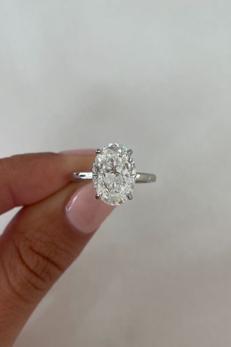 Oval Silver Band Engagement Ring, Rings Engagement Platinum, Oval Ring Platinum Band, White Gold Band Engagement Rings, Oval Diamond Engagement Ring Plain Band, Oval Engagement Ring With Silver Band, Oval Engagement Ring Flat Band, 1ct Oval Engagement Ring Platinum, Oval Wedding Ring Aesthetic