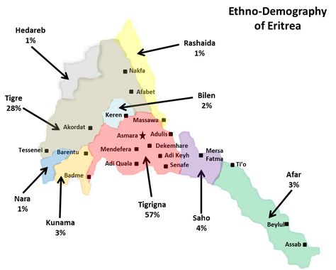 Demographics of Eritrea - Wikipedia Eritrea Map, Eritrea Culture, Ethiopia Map, Sci Fi Planet, Eritrean Culture, The Parable Of The Sower, Habesha Culture, Ethiopia People, Parable Of The Sower