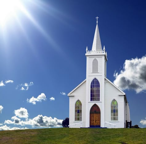 little white church Moral Orel, Old Country Churches, Church Images, House Of The Lord, Country Churches, Church Pictures, Take Me To Church, Beautiful Churches, Country Church