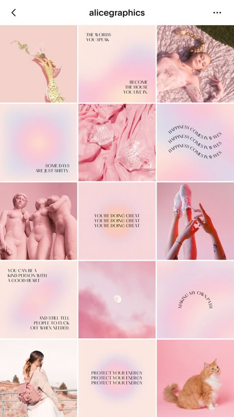 Pink Instagram feed ideas with quotes to inspire your feed and make it more visually #Pink_Instagram_Layout #Pink_Instagram_Feed #Instagram_Design_Layout #Instagram_Branding_Design Pink Instagram Layout, Pink Instagram Feed, Cute Instagram Story Ideas, Instagram Design Layout, Instagram Branding Design, Instagram Feed Planner, Instagram Feed Layout, Social Media Branding Design, Instagram Grid