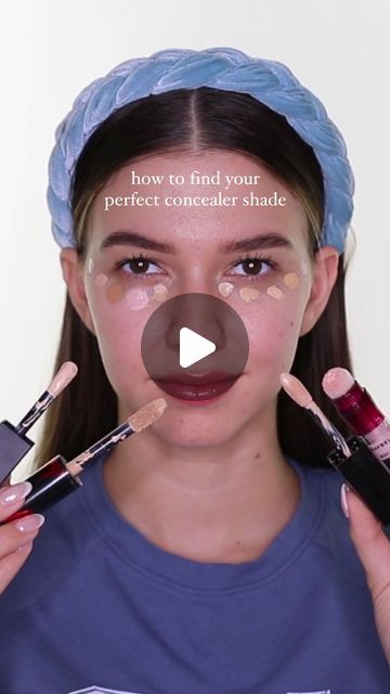 Deborah Ruiz on Instagram: "how to find your perfect concealer shade 👀 comment your thoughts & if this was helpful below 💗✨

#concealers #makeuphacks #makeuptutorial #makeupforbeginners #makeuphowto" How To Find Your Concealer Shade, How To Put On Concealer, Perfect Concealer, How To Use Makeup, Makeup Shades, Concealer Shades, Makeup For Beginners, Makeup Application, How To Find