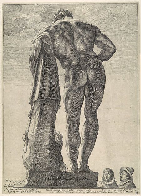 Farnese Hercules, John Kenn Mortensen, Hendrick Goltzius, Zbrush Anatomy, Drawing Anatomy Reference, John Kenn, Magick Art, Anatomy Illustration, Harvard Art Museum