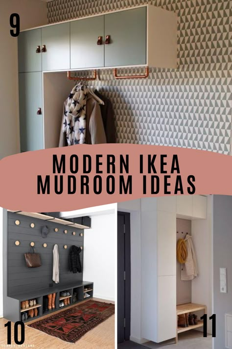 Ikea Mud Room, Ikea Mudroom, Pantry Closet Design, Small Mudroom Ideas, Functional Mudroom, Wall Mudroom, Ikea Entryway, Mudroom Remodel, Mudroom Closet