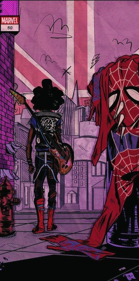 Deadpool Y Spiderman, All Spiderman, Punk Wallpaper, Spider Punk, Miles Morales Spiderman, Spiderman 3, Spiderman Artwork, Spider Art, Spiderman Pictures