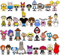 Old School Cartoons The 90s, Cartoon Network Viejo, 90s 2000s Cartoons, Cartoon Network 90s, 90s Cartoon Characters, Cartoon Network Characters, Old Cartoon Network, 2000s Art, 2000s Cartoons