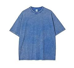 GETUBACK Womens Washed Vintage T-Shirt Summer Casual T Shirts Thick Short Sleeve Loose Crew Neck Cotton Tops, Light Grey, X-Large : Amazon.ca: Everything Else Acid Wash Shirt, Wholesale Shirts, Loose Tees, Tee Shirt Homme, T Shirt Oversized, Vintage Shorts, Retro Tshirt, Look Plus, Acid Wash