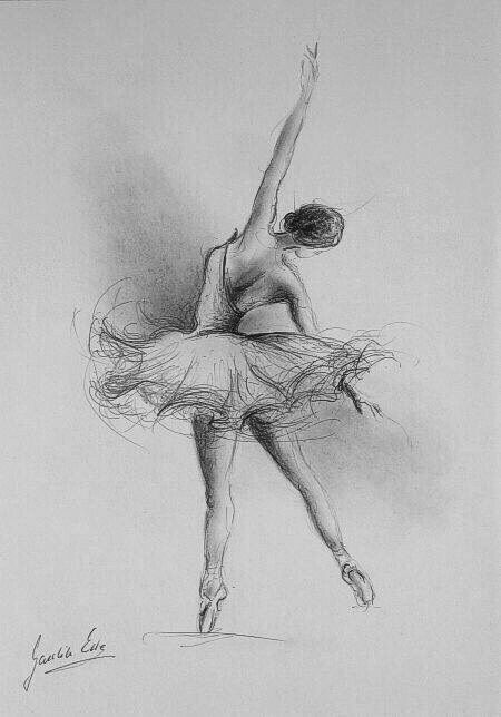 Dibujo lapiz Ballerina Sketch, Dancer Drawing, Ballet Drawings, Ballerina Drawing, Ballet Painting, Pencil Drawing Images, Class Inspiration, Dancing Drawings, Ballerina Art