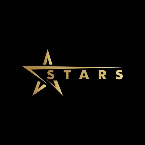 Gold Star Logo Logo With Star Design, Start Logo, Retro App, Stars Logo, Gold Logo Design, Logo Star, Star Logo Design, House Outer Design, All Star Cheer