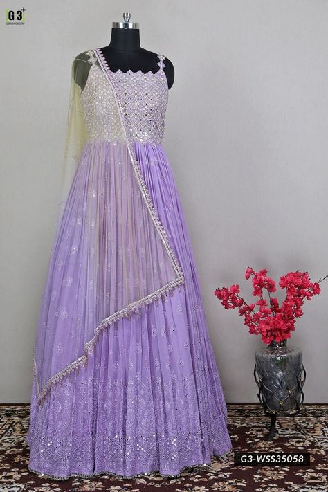 Suit Designs Latest Party Wear, Anarkali Gown Floor Length, Frock Suit With Salwar, Lavender Blue Wedding, Cute Ankara Dresses, Frock Suit Anarkali, Anarkali Dress Online Shopping, Party Wear Anarkali Dress, Umbrella Frock