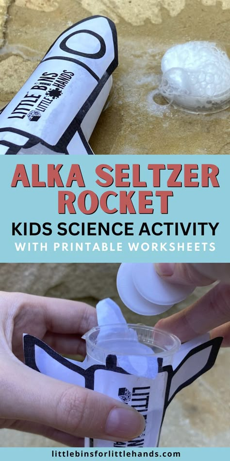 Film Canister Rockets, Space Activities For Middle School, Alka Seltzer Experiment Kids, Alka Seltzer Rocket, Space Themed Science Experiments, Space Stem Activities Elementary, Space Steam Activities For Kids, Physics Activities For Kids, Diy Rocket For Kids