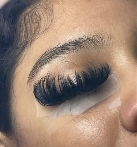 Full Mink Lashes, Long Individual Lashes Black Women, Mink Lashes Extensions Black Women, Wispy Mega Volume, Wispy Lash Extensions, Lash Names, Mega Volume Lashes, Best Lash Extensions, Lashes Fake Eyelashes