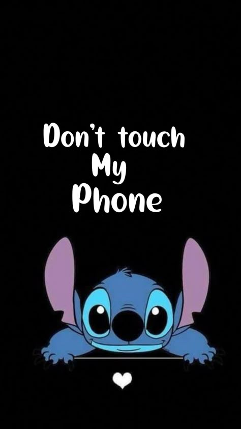 Don't Touch My Phone Wallpapers Cute, Dont Touch My Phone, Don't Touch My Phone, Lilo And Stitch Characters, Stitch Wallpaper, ليلو وستيتش, Lilo And Stitch Quotes, Funny Lockscreen, Dresses Occasion