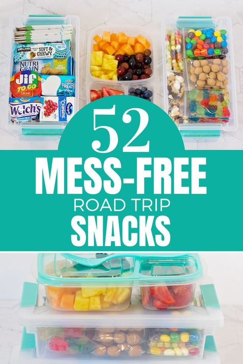 These are the best Kids Road Trip Snack ideas that everyone is sure to love! Plus there are some great tips for keeping everything clean and organized during travel so your car doesn't look horrific afterward. Kid Road Trip Snacks, Toddler Road Trip, Trip Snacks, Road Kids, Road Trip Food, Road Trip Activities, Road Trip Snacks, Travel Snacks, Road Trip Packing