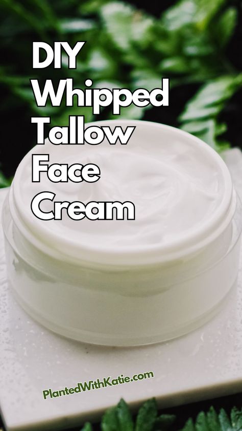 Whipped Tallow Face Cream Beef Tallow Recipes For Skin, Diy Face Cream For Acne, How To Make Whipped Tallow, Whipped Tallow Recipe, Tallow Moisturizer Recipe, Tallow Uses, Whipped Tallow, Tallow Cream Recipe, Diy Whipped Tallow