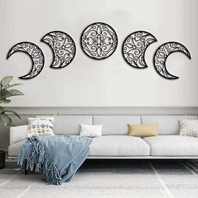 It also a perfect gift for moon lover or friends, family, housewarming, wedding. 5 Pieces Moon Phase Wall Stickers. Material: Wood. Above Bed Wall Decor, Apartment Bar, Wedding Wallpaper, Black Living Room Decor, Wood Moon, Bed Wall Decor, Boho Styl, Black Living Room, Stil Boho