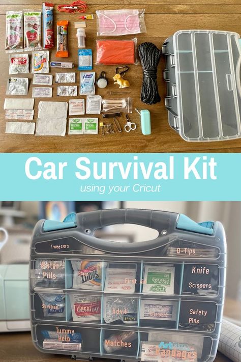 First Car Gift Basket Survival Kits, Vehicle Emergency Kit Ideas, Car Medicine Kit, Family Survival Kit, Diy Emergency Car Kit, Car Kit Essentials For Women, Car Emergency Kit For Women, Living Out Of Your Car, Car Kit Essentials