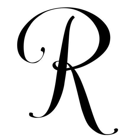 Letter R Nails Designs, R Word Letter Design, Letter R Wallpaper, R Lettering, R Font, R B Concert Outfit, Letter R Logo Design, Cursive R, Maddie Core