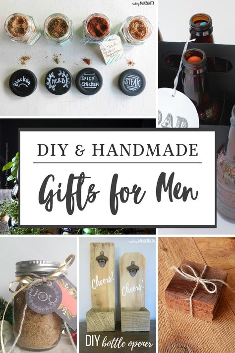 29 DIY Gifts for Men - Busy Being Jennifer Best Homemade Gifts For Men, Homemade Gift For Man, Homemade Gift Ideas For Husband, Diy Gifts Useful, Diy Men Gifts Ideas, Handmade Christmas Gifts For Men, Handmade Gift For Men, Diy Anniversary Gifts For Him Marriage, Diy Homemade Gift Ideas