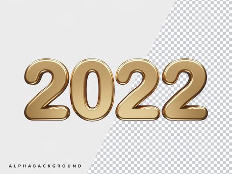 2022 Background, New Year 2022, 2022 Number, Png Text, Graphic Resources, High Resolution, Resolution, ? Logo, Gold