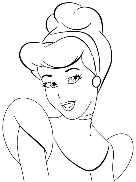 How to Draw Cinderella's Face with Easy Step by Step Drawing Tutorial - How to Draw Step by Step Drawing Tutorials Cinderella Drawing, Cinderella Coloring Pages, تزيين دفاتر, Disney Character Drawings, Easy Disney Drawings, Disney Princess Colors, Disney Drawings Sketches, Disney Princess Coloring Pages, Girl Drawing Sketches