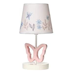 Pink Butterfly Nursery, Room Decor Butterfly, Cream Lamp Shades, Cream Lamp, Nursery Lamps, Cream Lamps, Butterfly Stuff, Butterfly Bedroom, Butterfly Lamp