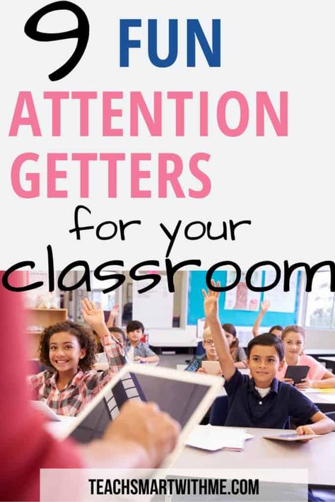 Use these fun student attention-getters for the classroom to gain your students focus and save valuable learning time. #behaviourmanagement #attentiongetters #classroommanagement #forkids #attentiongrabbers #elementary #chart #tips #freeprintable Classroom Attention Grabbers, Kids First Day Of School, Reflection Sheet, Middle School Classroom Management, Positive Behavior Management, Working Smart, Classroom Management Plan, 5th Grade Writing, Classroom Charts