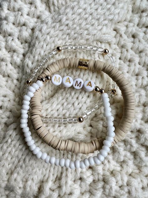 Neutral Bracelet, Neutral Bracelets, Mama Bracelet, Christmas Apartment, Bracelet Craft Diy, All Christmas, Seed Bead Patterns, Placing An Order, After Christmas