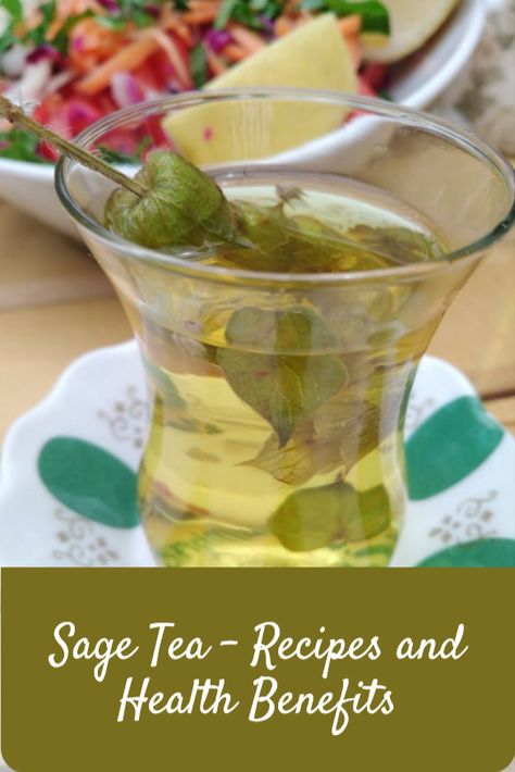 Benefits Of Sage Tea, Sage Tea Recipe, Sage Tea Benefits, Sage Uses, Sage Tea, Spearmint Tea, Teas Recipes, Natural Pain Relievers, Tea Burn