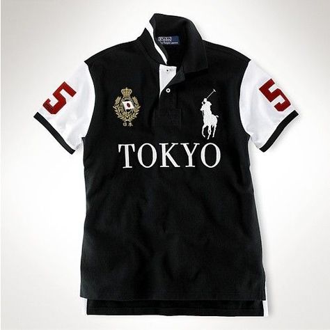 Ralph Lauren Tokyo Polo Ralph Laurent, Long Jeans, Polo T Shirts, Polo Shirts, Ralph Lauren Men, Cotton Shirt, Black Shirt, Polo Ralph, Clothing Brand