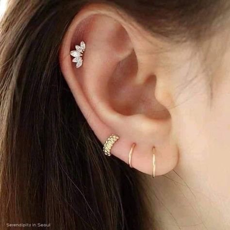 Ušný Piercing, Piercing Face, Vintage Diamond Earrings, Piercings Ideas, Ruby Earrings Studs, Gold Bar Earrings, Hammered Hoop Earrings, Bar Stud Earrings, Halo Earrings