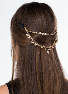 Hair chain designs Hair Chain Wedding, Bridal Hair Chain, Jewelry Affordable, Hair Chains, Head Chain, Jewelry Hair, Diy Hair Accessories, Gold Hair, Fantasy Jewelry