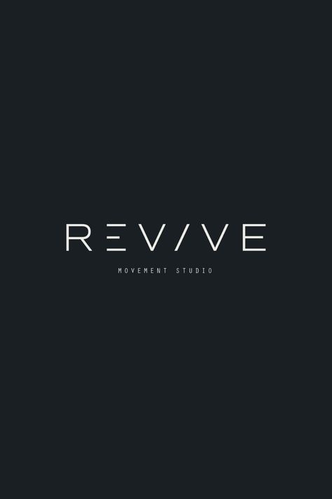 The goal of Revive is to veer away from this path and salute a woman's strength by presenting their brand in a simple, sophisticated, stylish yet undeniably invigorating manner. The industry is filled with fitness gyms that harp on the masculine energy. | logo concept | logo branding inspiration | logo inspo | creative logo design | branding logos Gym Logos Fitness, Modern Logos Creative, Fitness Studio Logo Design, Masculine Logo Ideas, Gym Logo Inspiration, Logo Effect Design, Revive Logo Design, Gym Logo Design Ideas Style, Brand Words Inspiration