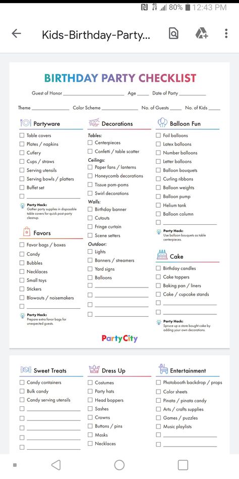 How To Know Who To Invite To A Birthday Party, Birthday Party Needs List, Birthday Decoration Checklist, Birthday List Checklist, Birthday Party Checklist 3rd, Birthday Supplies Checklist, Birthday Decor List, Birthday Party Preparation Checklist, Party Organization List