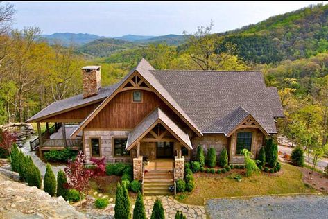 Log Cabin House Plans, American Style House, Blue Ridge Ga, Living Area Design, Mountain House Plans, Cabin House Plans, Craftsman Style House Plans, Timber Frame Homes, Timber House