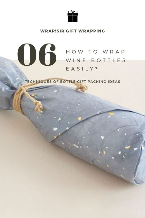 Wrapping Bottles Gift Ideas, Bottle Wrapping Ideas, Wine Bottle Gift Wrapping, Wrapping Wine Bottles, Bottle Gift Wrapping Ideas, Wrap A Wine Bottle, Wrap Wine Bottle, Wrap A Bottle, Wine Wrapping