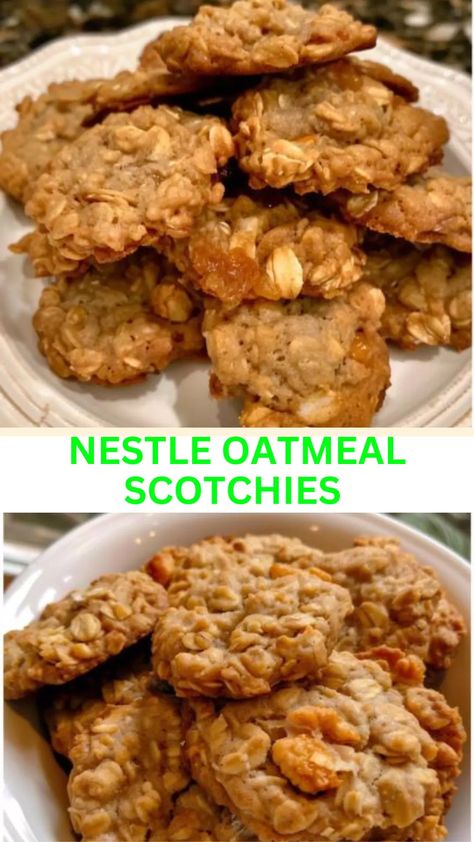 Nestle Butterscotch Oatmeal Cookies, Oatmeal Scotchies Cookies Recipes, Oatmeal Scotchies Cookies, Scotchies Cookies, Butterscotch Chip Cookies, Butterscotch Recipes, Oatmeal Scotchies, Oatmeal Butterscotch Cookies, Swap Party