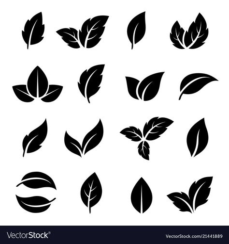 Arte Art Deco, Eco Logo, Leaf Illustration, Mehndi Art Designs, Image Nature, Mehndi Designs Book, Leaf Drawing, Stencil Patterns, Leaves Vector