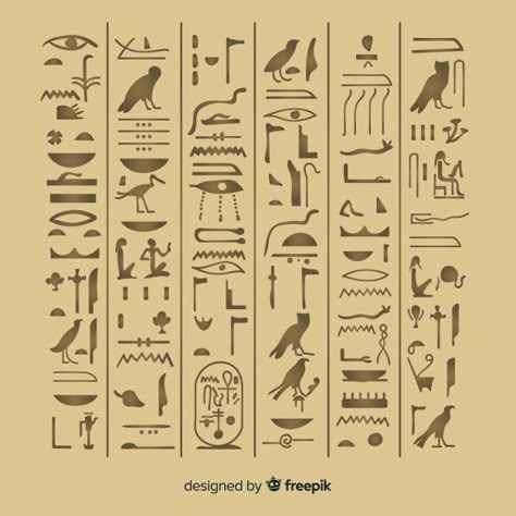 Ancient egypt hieroglyphics background w... | Free Vector #Freepik #freevector #freebackground #freedesign #freeart #freebackdrop Egypt Background, Ancient Egypt Hieroglyphics, Egyptian Drawings, Egypt Hieroglyphics, Egypt Design, Ancient Egyptian Goddess, Ancient Egyptian Symbols, Ancient Egypt History, Egypt Tattoo