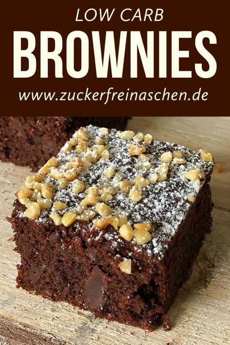 Dieses Rezept ist der Beweis, dass Low-Carb-Backen sehr einfach und gelingsicher in seiner Umsetzung ist. Ich habe viele zuckerfreie Rezepte, die ich öfter backe und dieses gehört definitiv dazu. Für mich sind Brownies absolute Süchtigmacher. Sie sind schokoladig, saftig und einfach sündhaft lecker. So macht zuckerfrei backen einen riesen Spaß. Viele meiner Freunde achten auf eine gesunde Ernährung und diese kleine Köstlichkeit darf bei uns auf keiner Party fehlen. #lowcarb #zuckerfrei Burrito Vegan, Los Carb, Cheesecake Brownie, Low Carb Brownies, Low Carb Backen, Low Carb Breakfast Recipes, Low Carb Baking, Low Carb Sweets, Low Carb Meals Easy