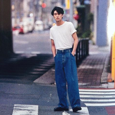 Japan Fashion Summer, 90s Japanese Fashion, Outfits Japan, 80s Japanese Fashion, 80s Mens Fashion, Japanese Street Fashion Men, Sup Girl, 80s Fashion Men, Character Customization