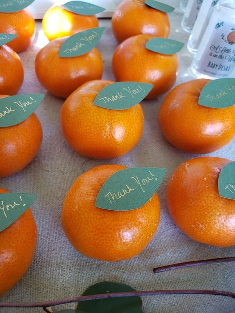 little cutie on the way baby shower Cutie On The Way Centerpiece, Cutie Themed Party Favors, Another Cutie On The Way Sprinkle, Clementine Themed Party, Two Cuties, Oranges Themed Party, Cutie Centerpieces, Cuties Gender Reveal Ideas, Cutie Party