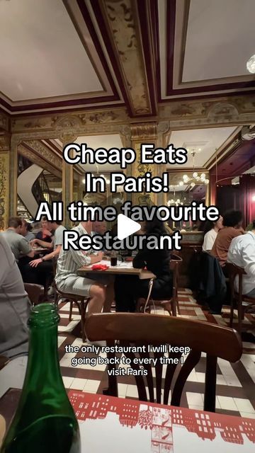 Mel | Travel itineries and tips | Cheap eats in Paris. 

Dining at this legendary french restaurant, it’s still maintaining the original build out, and atmosphere. 

The... | Instagram Cheap Restaurants In Paris, Paris Must See, Places To Eat In Paris, Paris Cheap, Where To Eat In Paris, Paris Things To Do, Paris Bucket List, Eat In Paris, Paris Streets