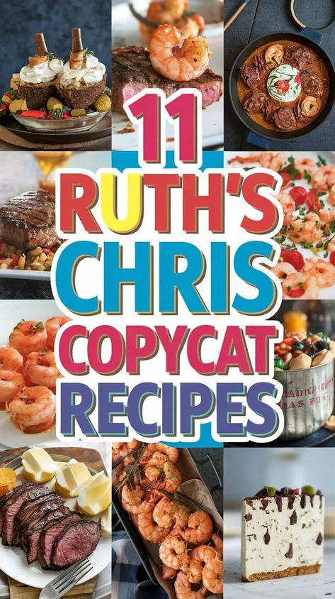 Ideal : Outdo the upscale restaurant experience with these 11 mouthwatering Ruth's Chris copycat recipes that will leave you wondering why you ever dined out. Ruth’s Chris Bbq Shrimp, Tgif Recipes Copycat, Shoney's Copycat Recipes, Hell’s Kitchen Recipes, Dinner Copycat Recipes, America Test Kitchen Recipes, Joe's Crab Shack Copycat Recipes, Core Life Eatery Copycat Recipes, Factor Meal Recipes Copycat