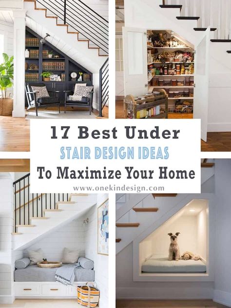 17 Best Under Stair Design Ideas To Maximize Your Home Stairs Next To Fireplace, Stairway Design Ideas Entryway, Under Staircase Design Ideas, Staircase Under Space Ideas, Under Stairs Basement Ideas, Indoor Stairs Design, Under Stairs Space Ideas, Open Stairs In Kitchen, Stairway In Living Room